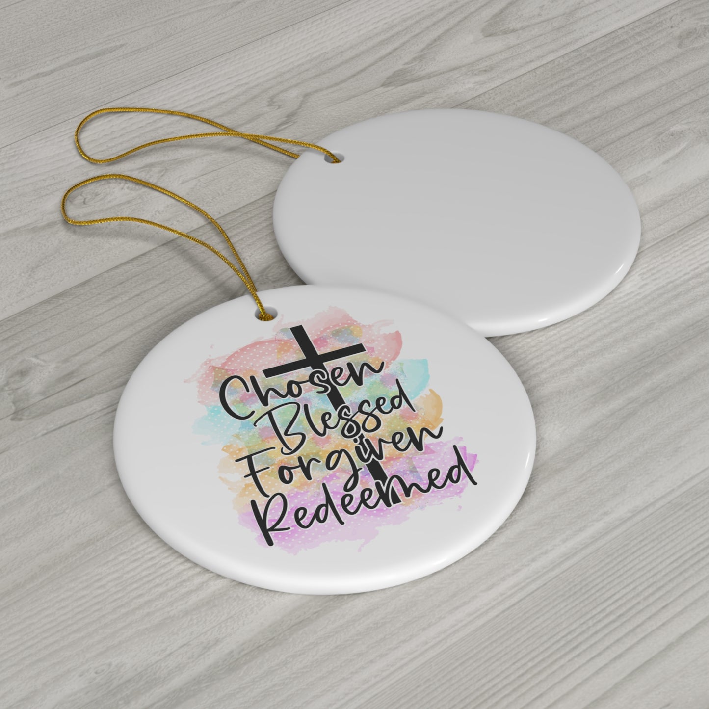 Chosen and blessed Ornament, 4 Shapes