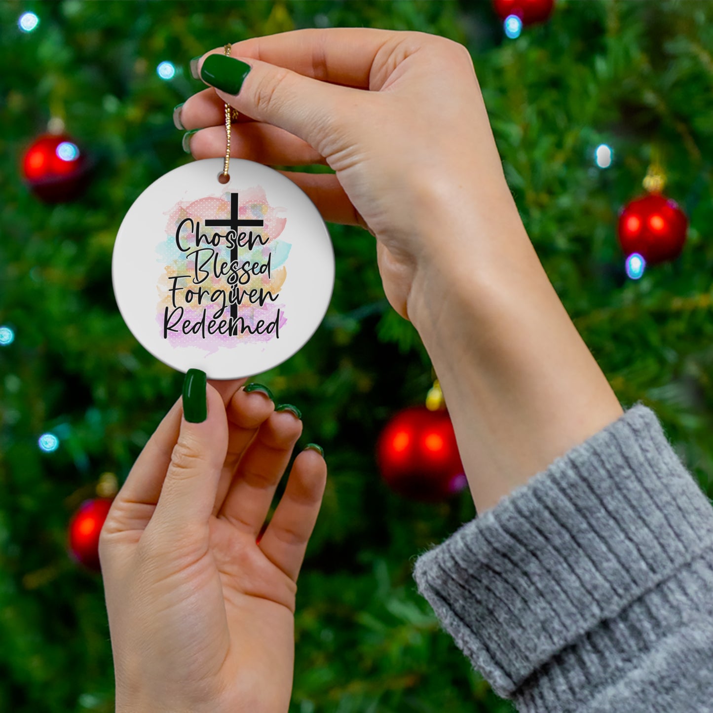 Chosen and blessed Ornament, 4 Shapes