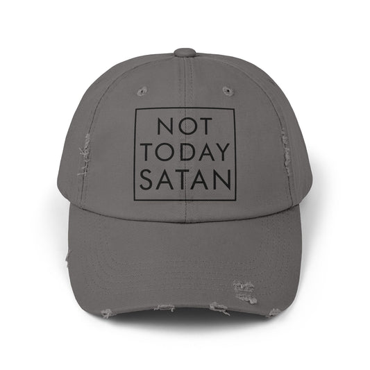 Distressed Cap - 'Not Today Satan' Hat