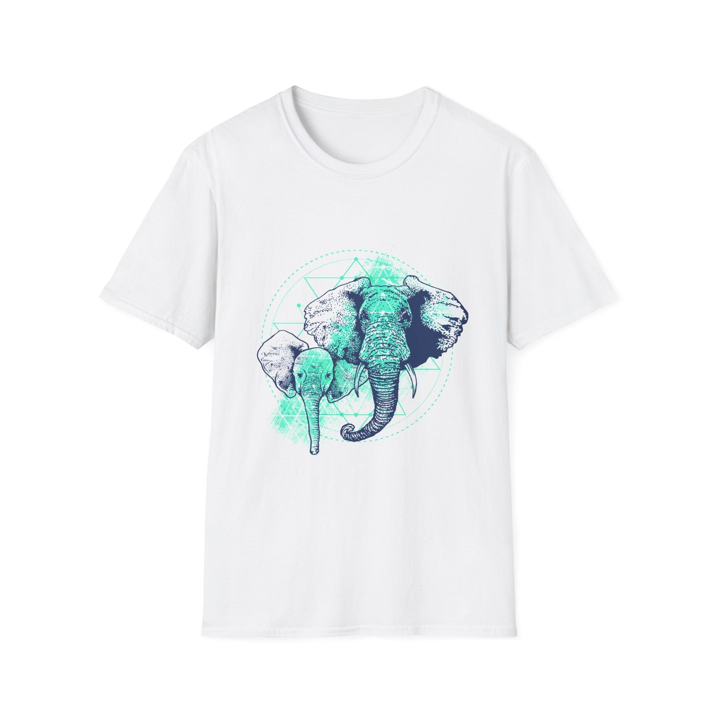 Elephant Mother and Baby Unisex T-Shirt