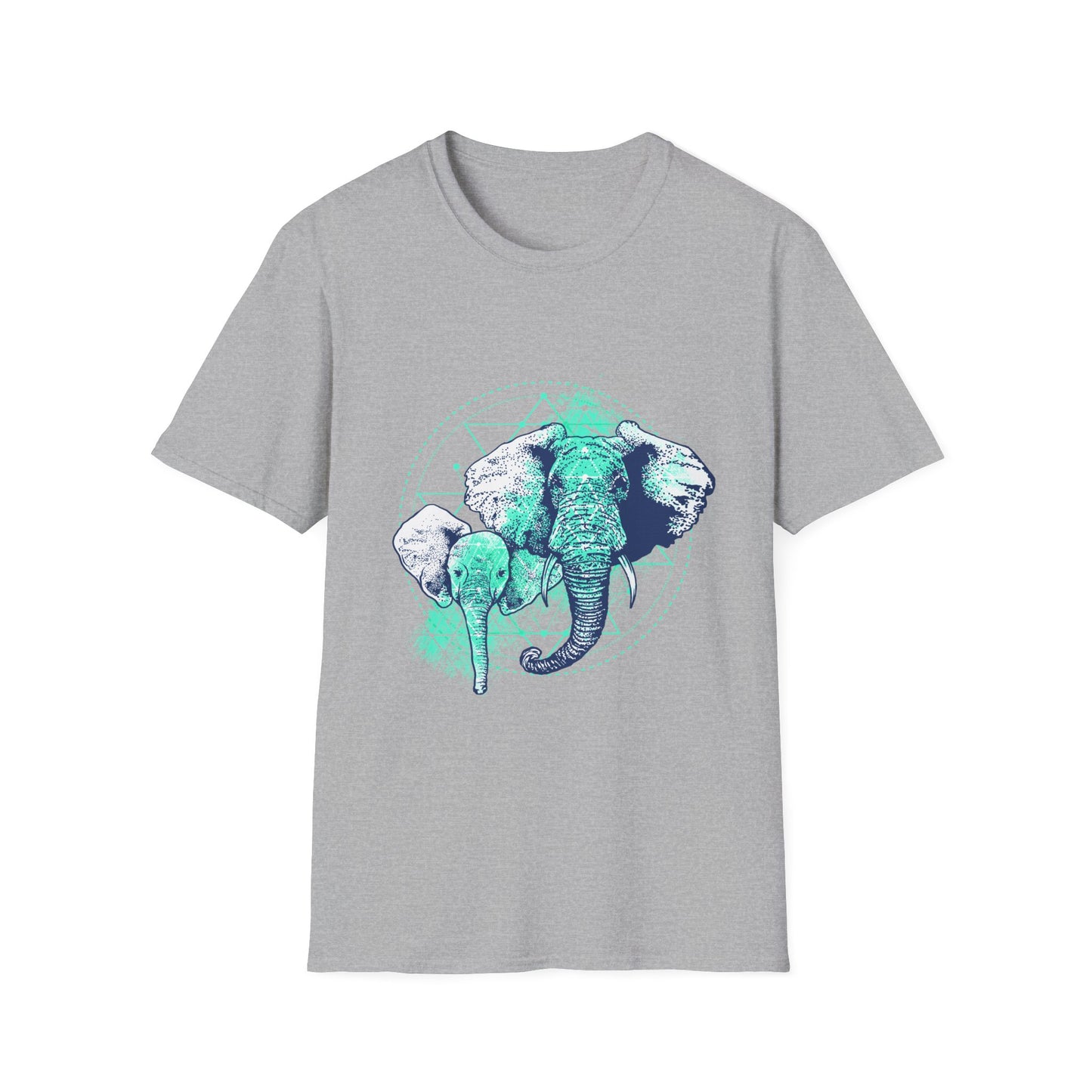 Elephant Mother and Baby Unisex T-Shirt